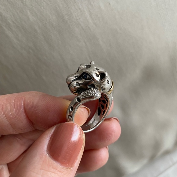 Effy panther ring (diamonds and tsarovites) - Picture 3 of 7